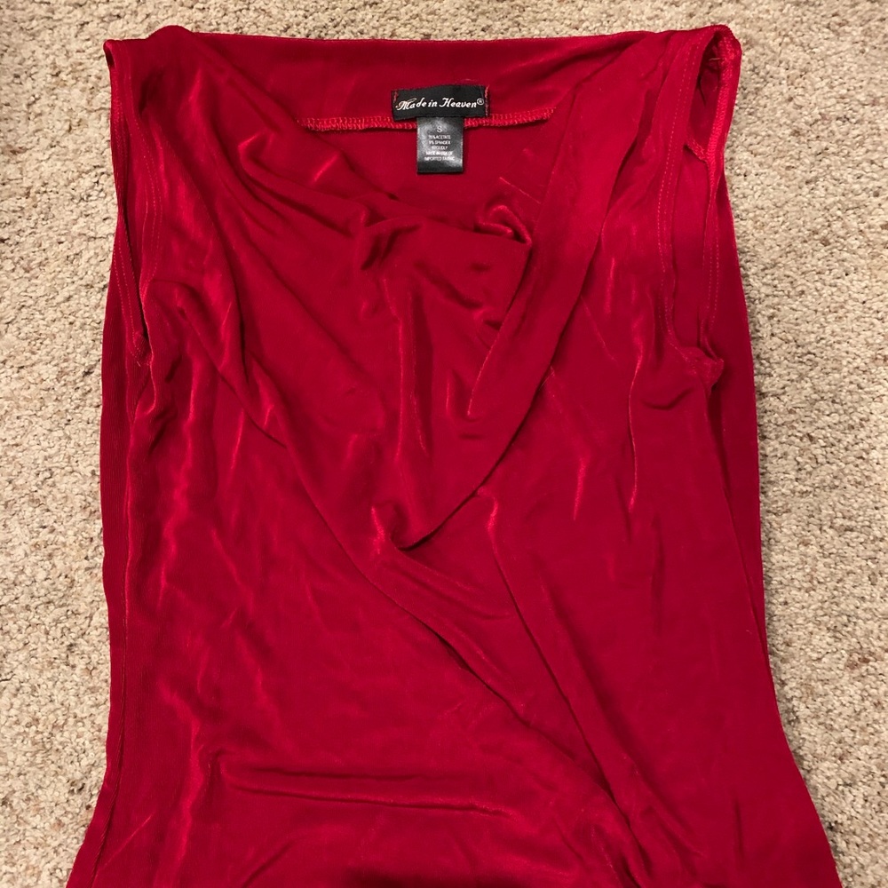 Made in Heaven cowl neck tank top